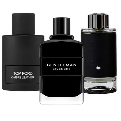 Kombination af 3 herreparfumer – Tom Ford Ombre Leather, Givenchy Gentleman, Montblanc Explorer (Eau de Parfum)